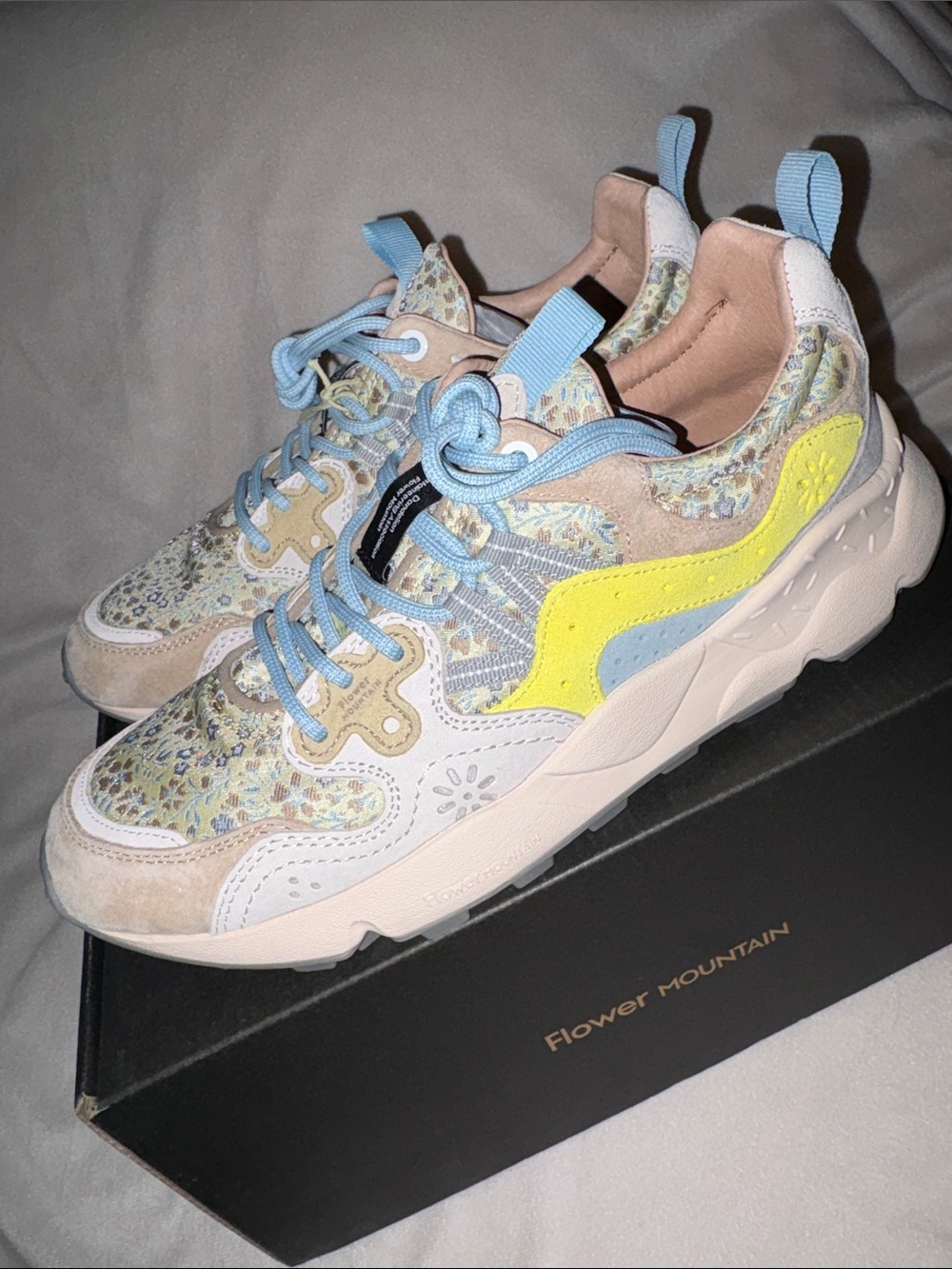 NWT Flower Mountain Yamano 3 Sneaker in Cream Yellow - Picture 12 of 14